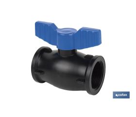 VÁLVULA DE BOLA ROSCA H-H PP PN16 1 1/4 X 1 1/4 VENTA UNITARIA