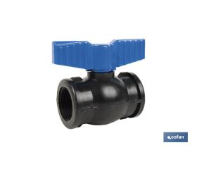 VÁLVULA DE BOLA ROSCA H-H PP PN16 1 1/2 X 1 1/2