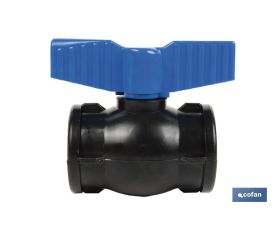 VÁLVULA DE BOLA ROSCA H-H PP PN16 1 1/2 X 1 1/2