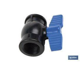 VÁLVULA DE BOLA ROSCA H-H PP PN16 1 1/2 X 1 1/2