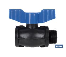 VÁLVULA DE BOLA ROSCA M-H PP PN16 1/2 X 1/2