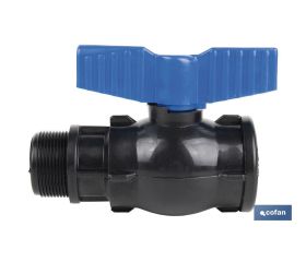 VÁLVULA DE BOLA ROSCA M-H PP PN16 1/2 X 1/2