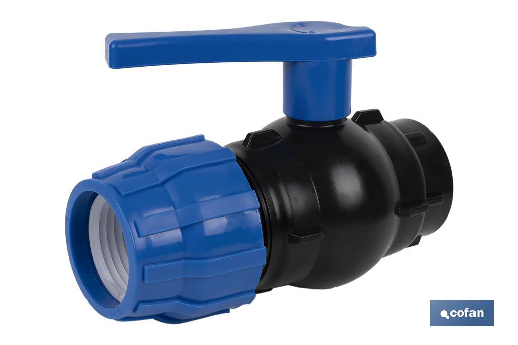 ENLACE VÁLVULA DE BOLA ROSCA HEMBRA PP PN16 20 X 1/2