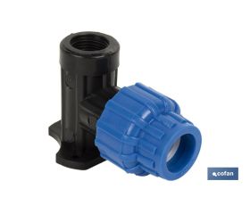 Codo 90° para grifo con rosca hembra PP PN16 | Diferentes medidas