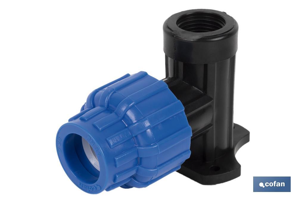 CODO 90° GRIFO ROSCA HEMBRA PP PN16 20 X 1/2