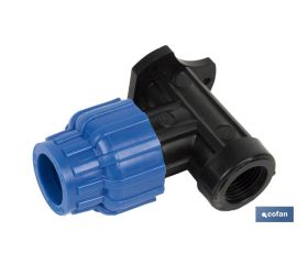 CODO 90° GRIFO ROSCA HEMBRA PP PN16 25 X 1/2