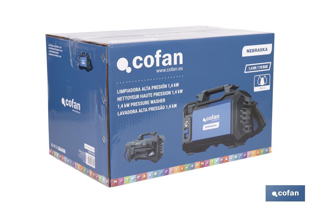 LIMPIADORA ALTA PRESIÓN MODELO NEBRASKA 1,4 Kw 5 M MANGUERA