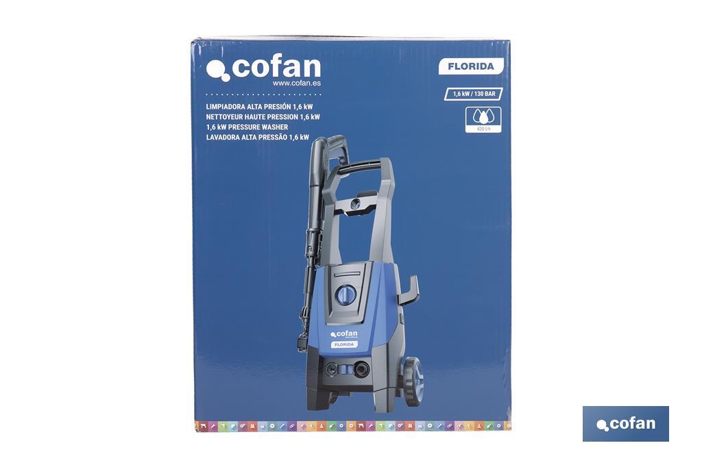 LIMPIADORA ALTA PRESIÓN MODELO FLORIDA 1,6 Kw 5 M MANGUERA