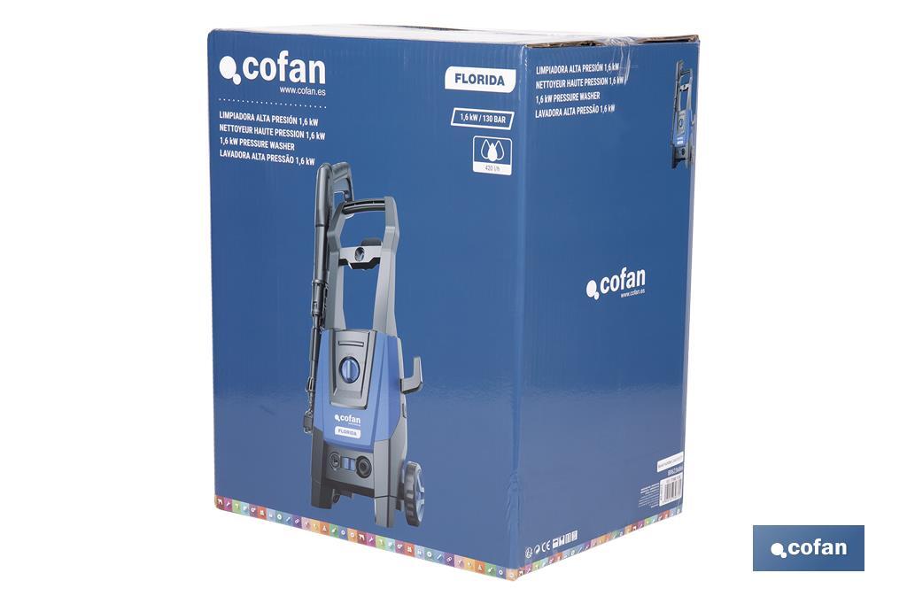 LIMPIADORA ALTA PRESIÓN MODELO FLORIDA 1,6 Kw 5 M MANGUERA
