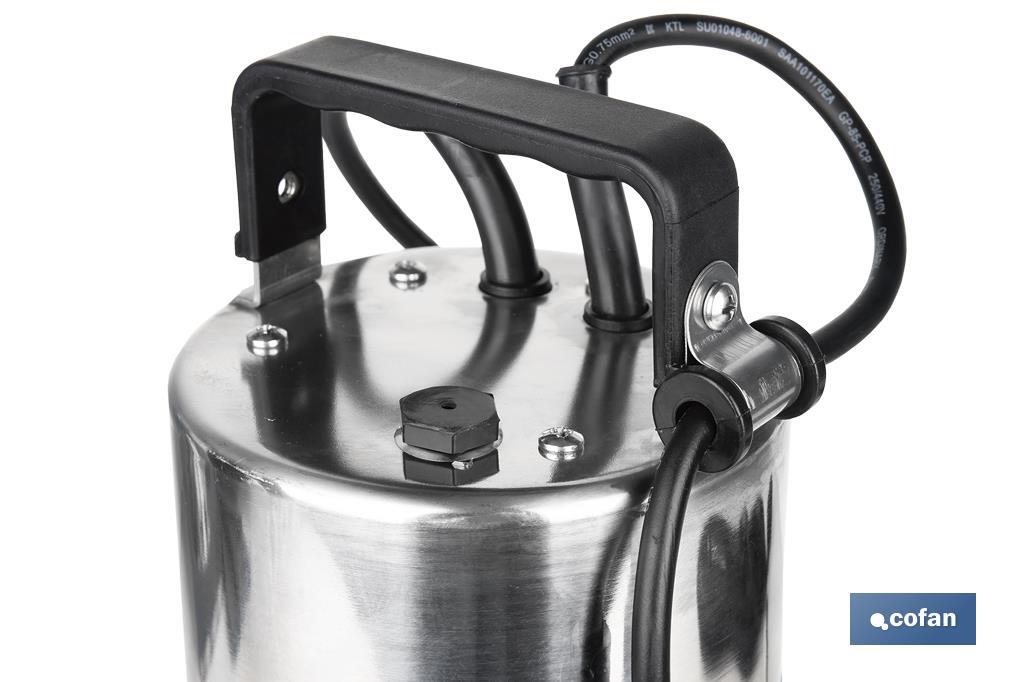 ELECTROBOMBA SUMERGIBLE MODELO LOUSIANA 750 W 10 M CABLE CAUDAL 13.000 L/H