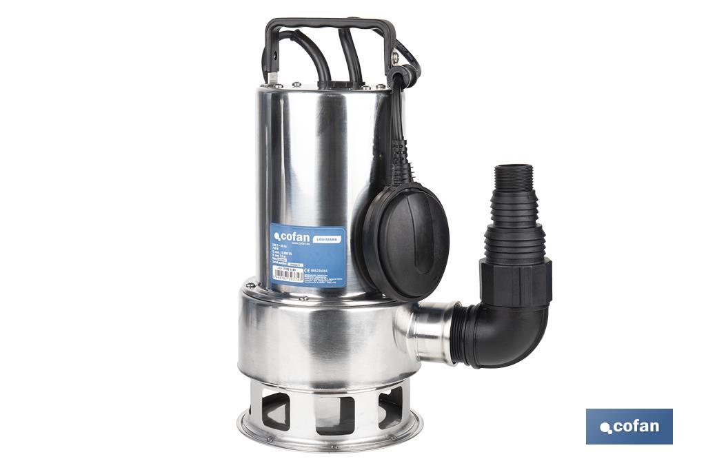 ELECTROBOMBA SUMERGIBLE MODELO LOUSIANA 750 W 10 M CABLE CAUDAL 13.000 L/H