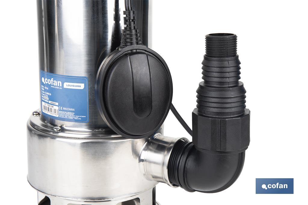 ELECTROBOMBA SUMERGIBLE MODELO LOUSIANA 750 W 10 M CABLE CAUDAL 13.000 L/H