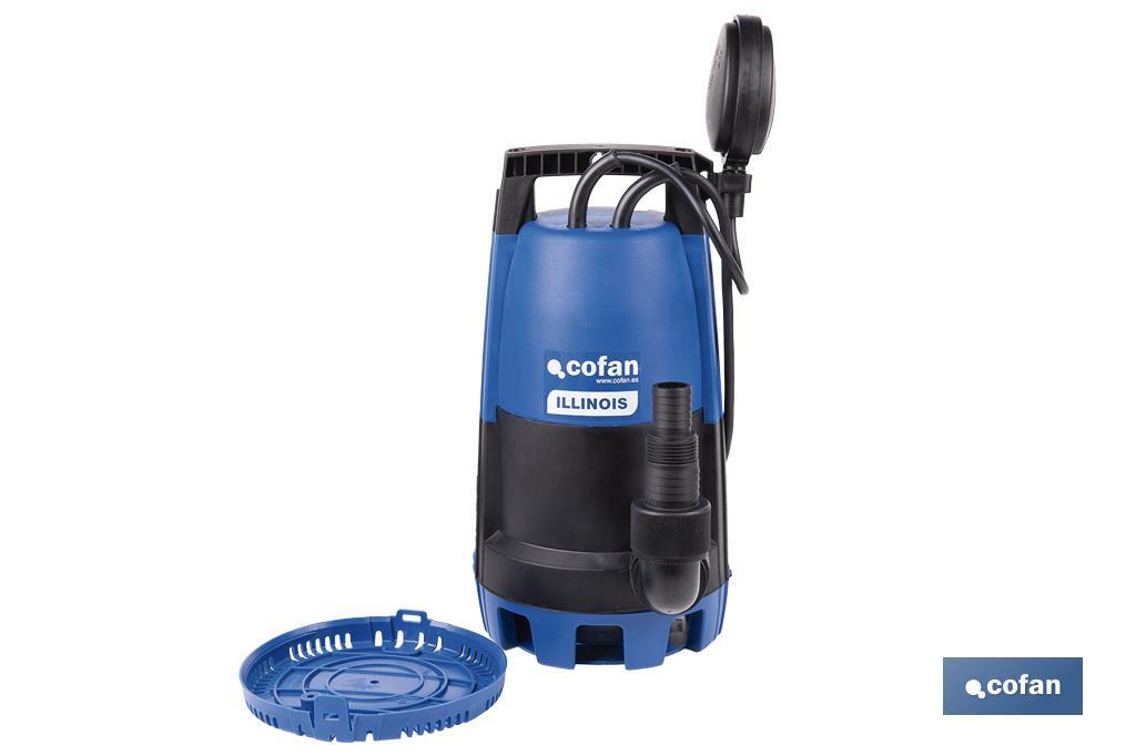 ELECTROBOMBA SUMERGIBLE MODELO ILLINOIS 900 W 10 M CABLE CAUDAL 18.000 L/H