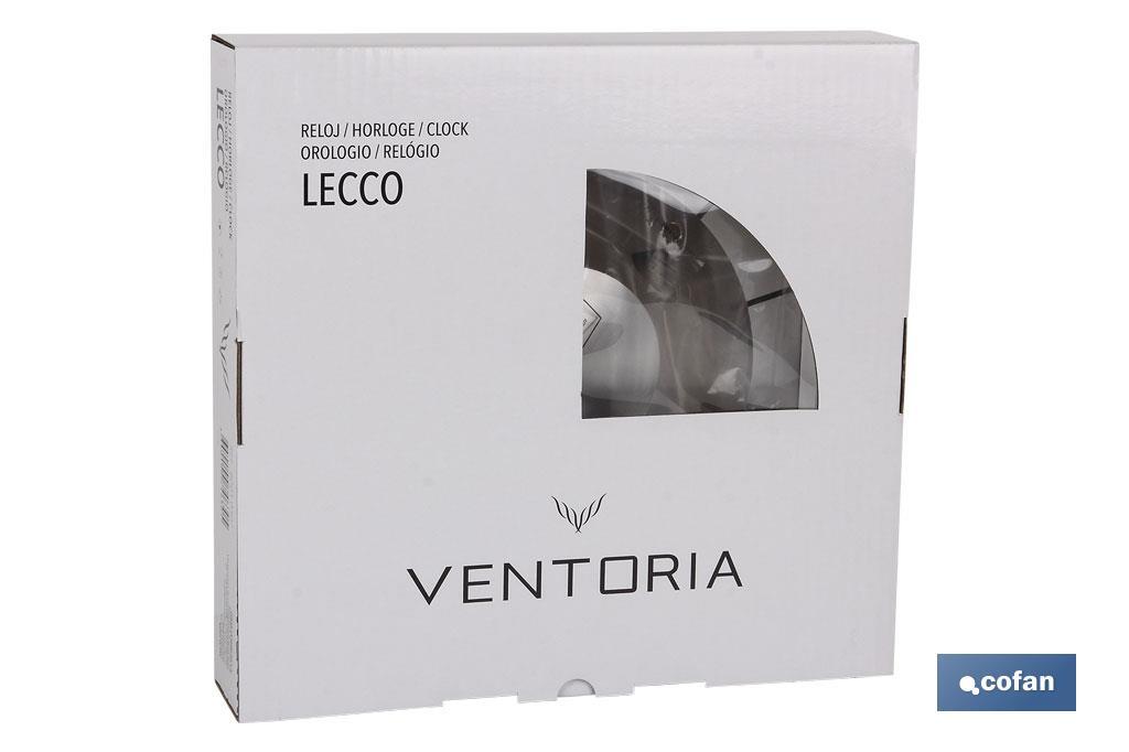 RELOJ DE PARED Ø31CM CRISTAL/ALUM MODELO LECCO