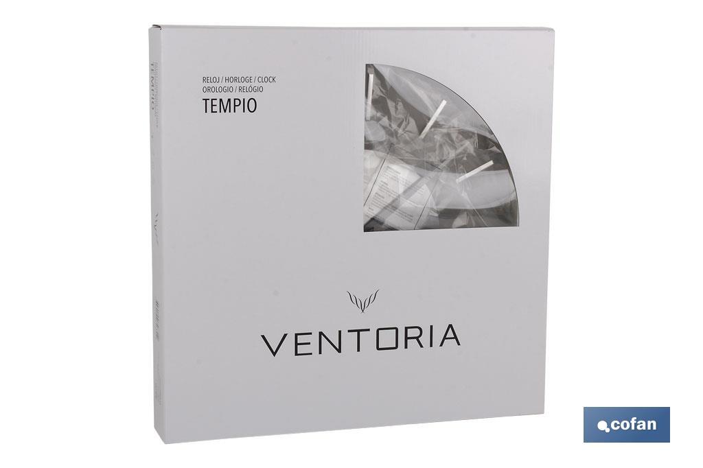 RELOJ DE PARED Ø40CM CRISTAL MODELO TEMPIO