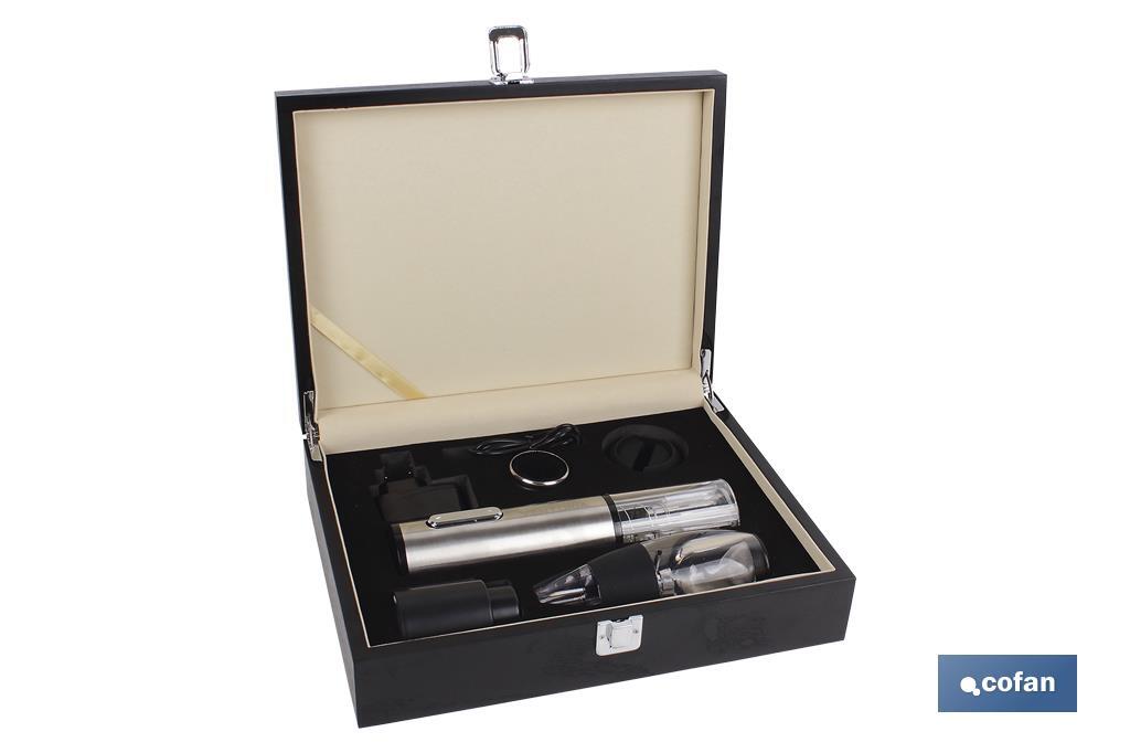 SET CATA VINO+SACACORCHOS ELECTRIC MODELO SYRAH