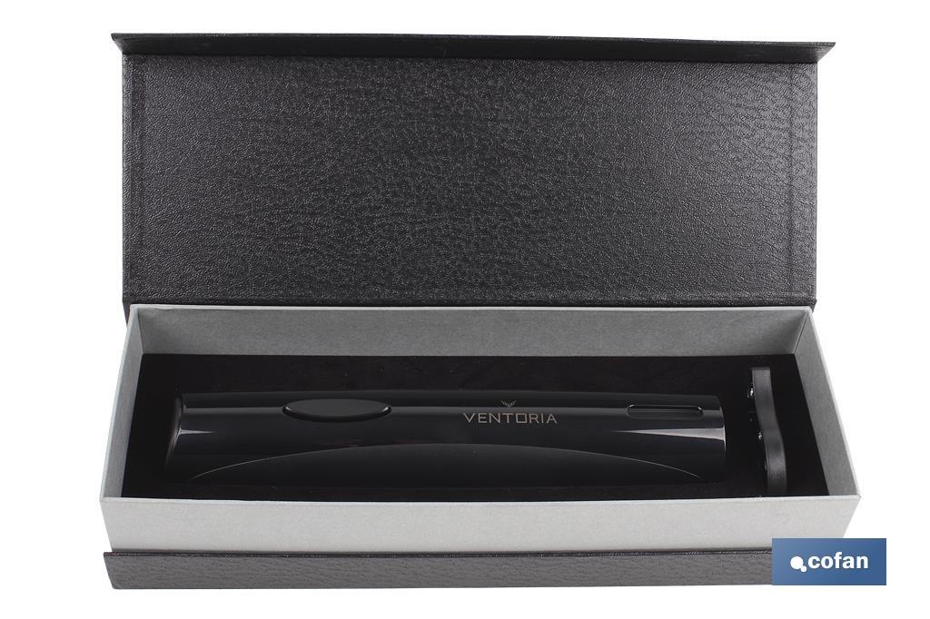 SACACORCHOS A PILAS NEGRO MODELO MALBEC