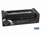 CAJA GUARDA RELOJES 5 UDS PIEL NEGRA