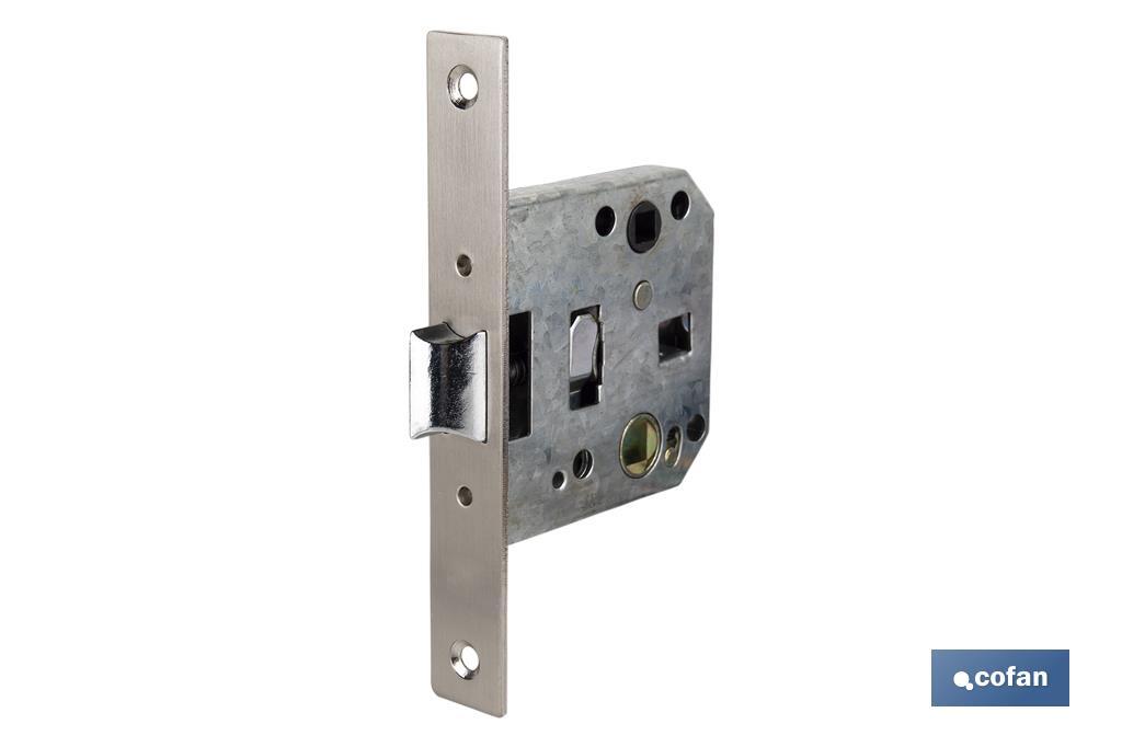 Picaporte embutir cuadrado D47 E50 Niquel (P/Madera)