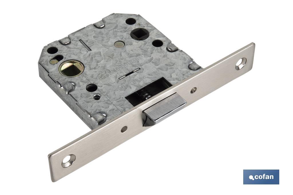 Picaporte embutir cuadrado D47 E50 Niquel (P/Madera)