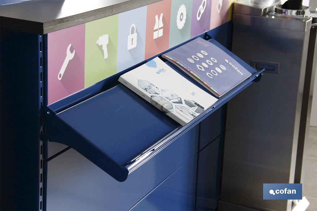 BANDEJA INCLINADA 1000X200 MM + 2 CARLETAS INCLINADAS 200 MM