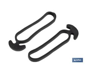 Goma de ancla N.º 8 Extra | Goma ancla de 8 cm | Tensor para tutores de plantación | Para cultivo