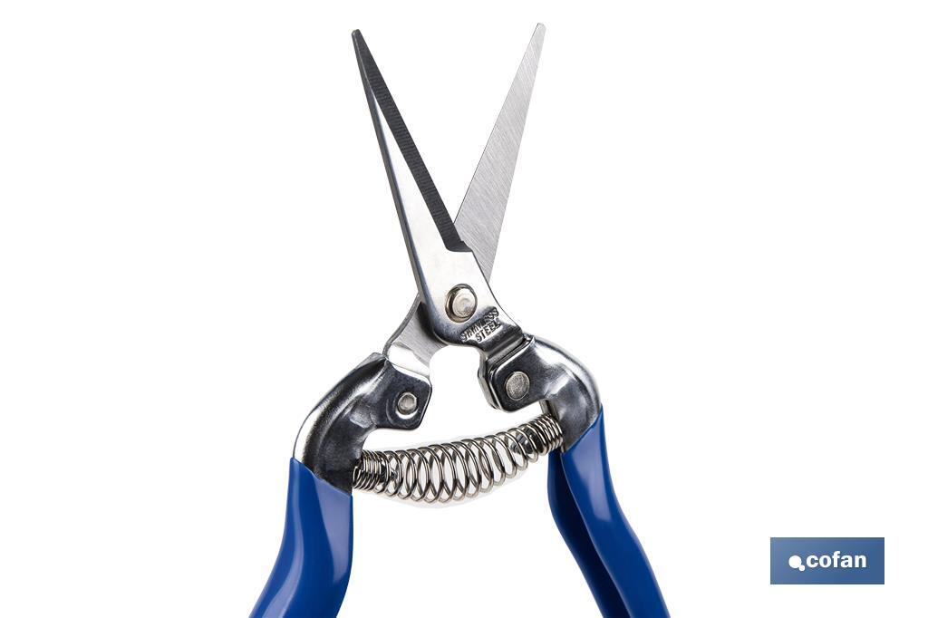 TIJERA RECOLECCION RECTA 185 MM INOX