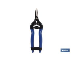 Tijeras de recolección con punta recta corta y longitud total de 165 mm | Especiales para jardinería