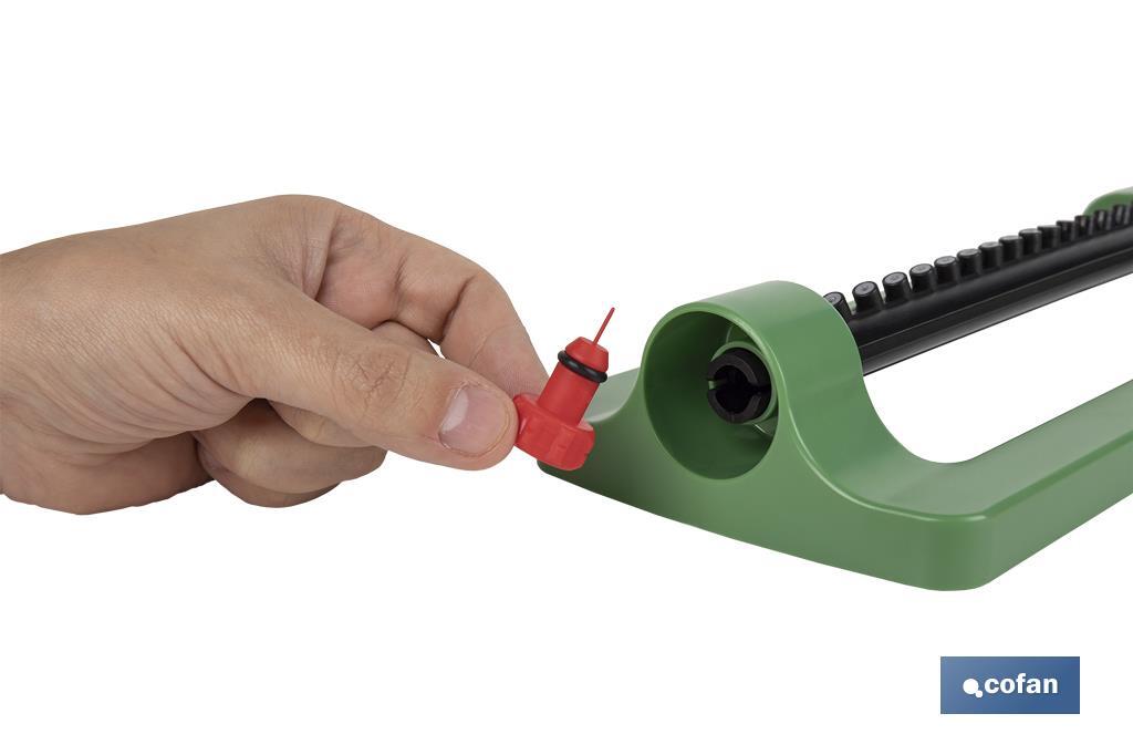 ASPERSOR OSCILANTE CON AGUA BAILE