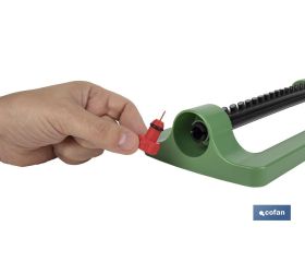 ASPERSOR OSCILANTE CON AGUA BAILE