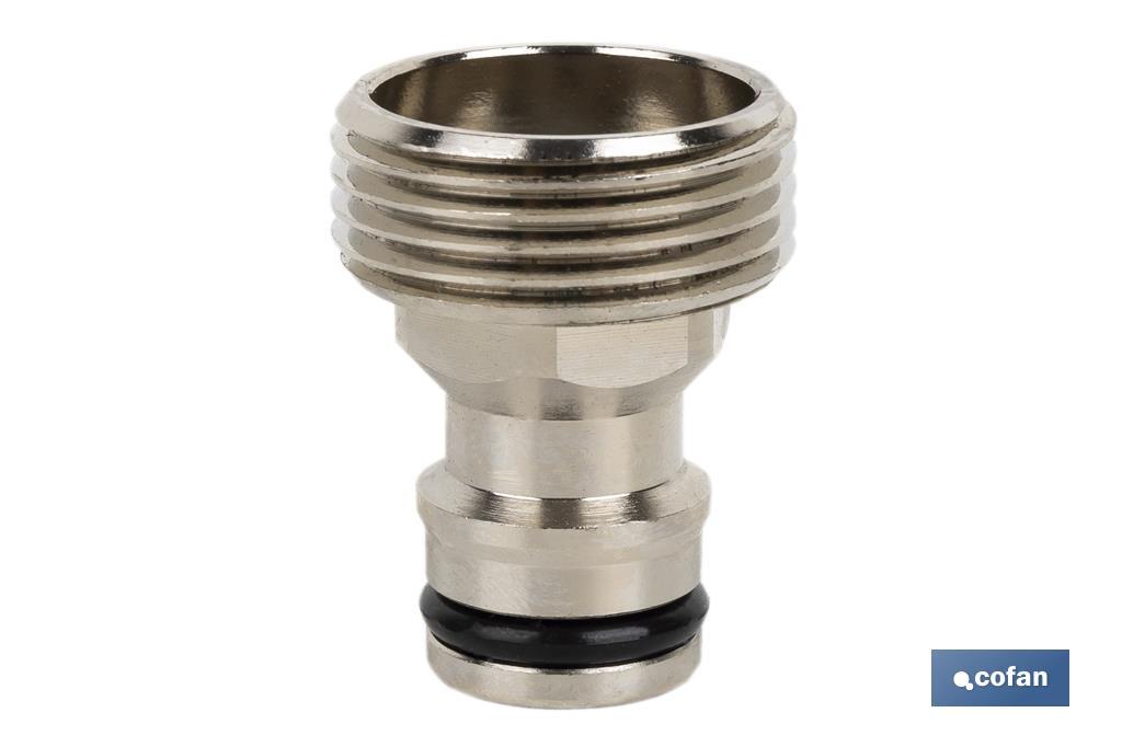 ADAPTADOR LATÓN ROSCA MACHO 3/4