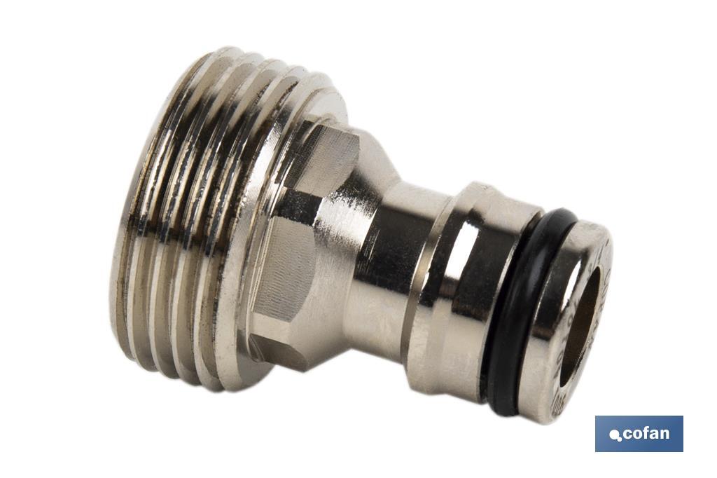 ADAPTADOR LATÓN ROSCA MACHO 3/4