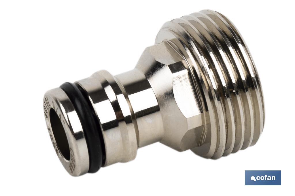 ADAPTADOR LATÓN ROSCA MACHO 3/4