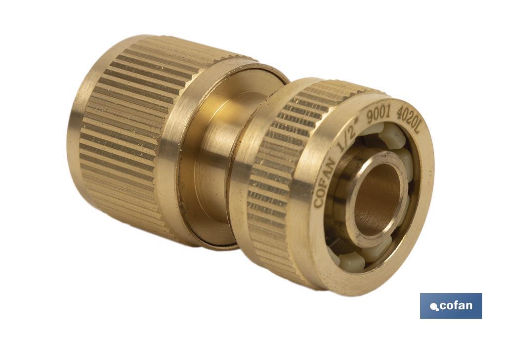 CONECTOR MANGUERA LATÓN 1/2 - 5/8 (13-15 mm)