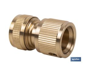 CONECTOR MANGUERA LATÓN 1/2 - 5/8 (13-15 mm)