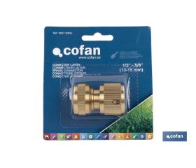 CONECTOR MANGUERA LATÓN 1/2 - 5/8 (13-15 mm)