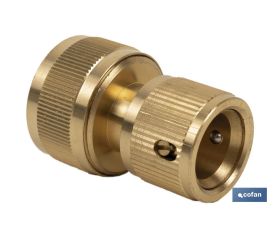 CONECTOR MANGUERA LATÓN 3/4 (19 mm)