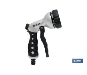 Pistola de Riego en Metal  | 7 Posiciones de Pulverización | Para regar Plantas o Césped