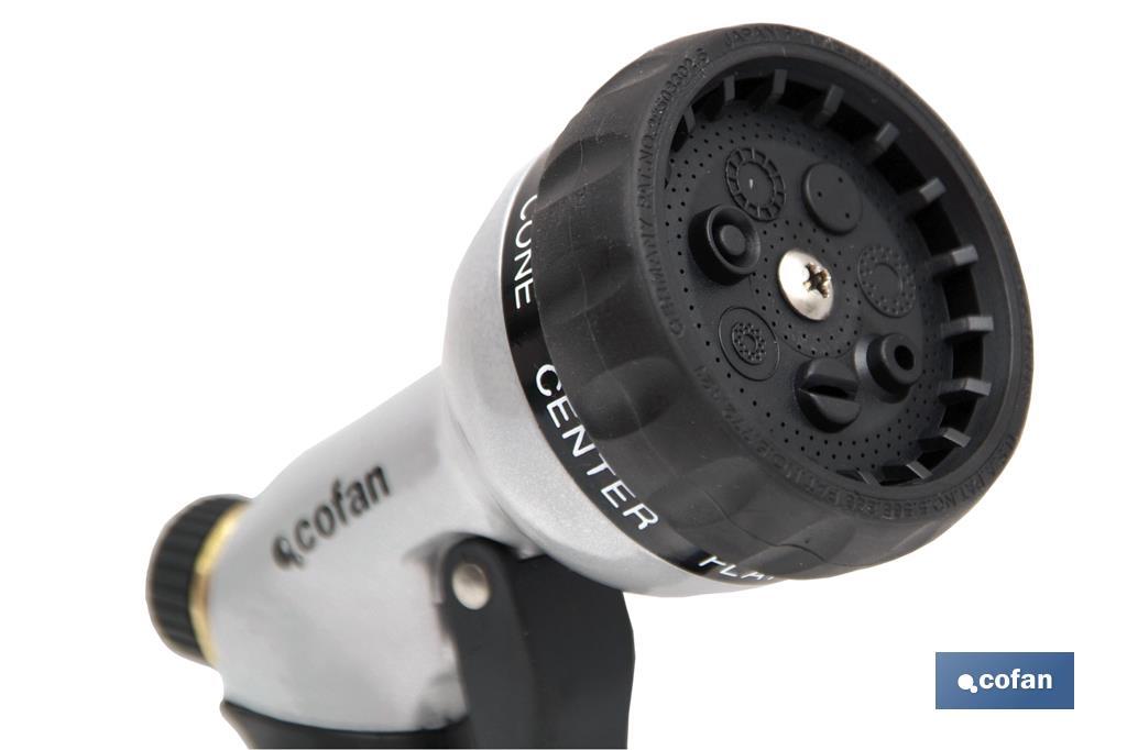 PISTOLA METAL 7 POSICIONES, GATILLO FRONTAL