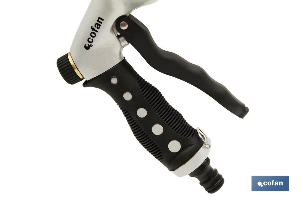 PISTOLA METAL 7 POSICIONES, GATILLO FRONTAL