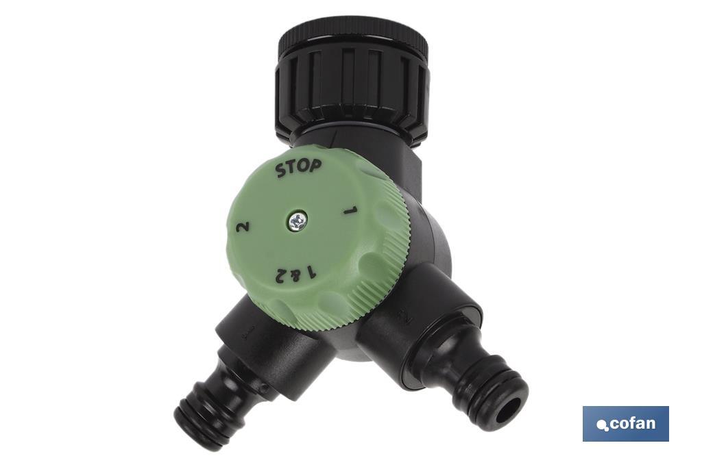 COLECTOR DE RIEGO 2 SALIDAS