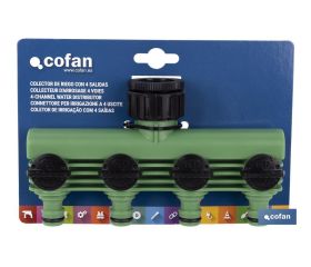 COLECTOR DE RIEGO 4 SALIDAS AJUSTABLES