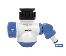 Adaptador de Grifo | Con 3 Funciones de riego | Adaptador para grifo de Manguera
