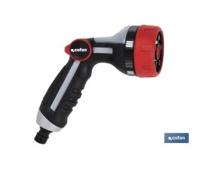 PISTOLA DE RIEGO CON CONTROL DE CAUDAL EN EL PULGAR