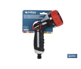 PISTOLA DE RIEGO CON CONTROL DE CAUDAL EN EL PULGAR