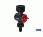 Conector con filtro de agua ajustable