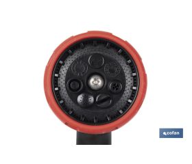 PISTOLA DE RIEGO 7 POSICIONES CON CONTROL DE CAUDAL EN EL PULGAR