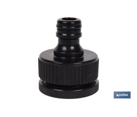 Set de 2 piezas para conectar manguera | Conector con rosca de 1 y adaptador de rosca hembra de 3/4