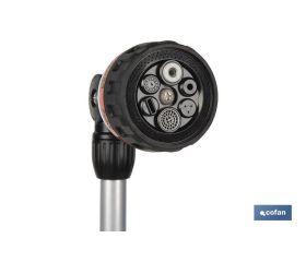 LANZA DE RIEGO 6 POSICIONES CON CONTROL DE CAUDAL EN EL PULGAR