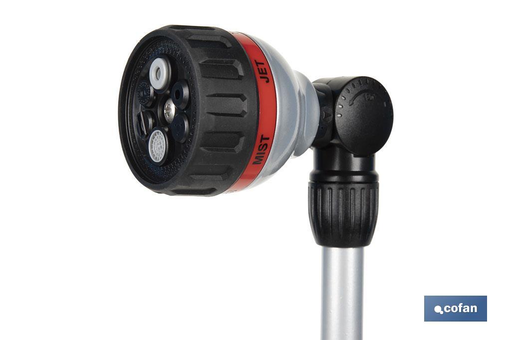 LANZA DE RIEGO 6 POSICIONES CON CONTROL DE CAUDAL EN EL PULGAR